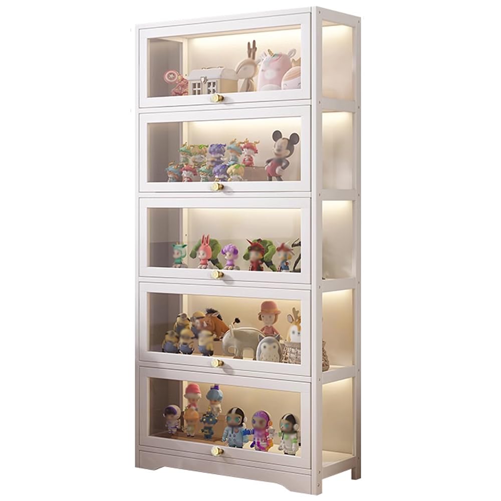 Amazon.co.jp: errtsdb 5段 フィギュアケース ショーケース